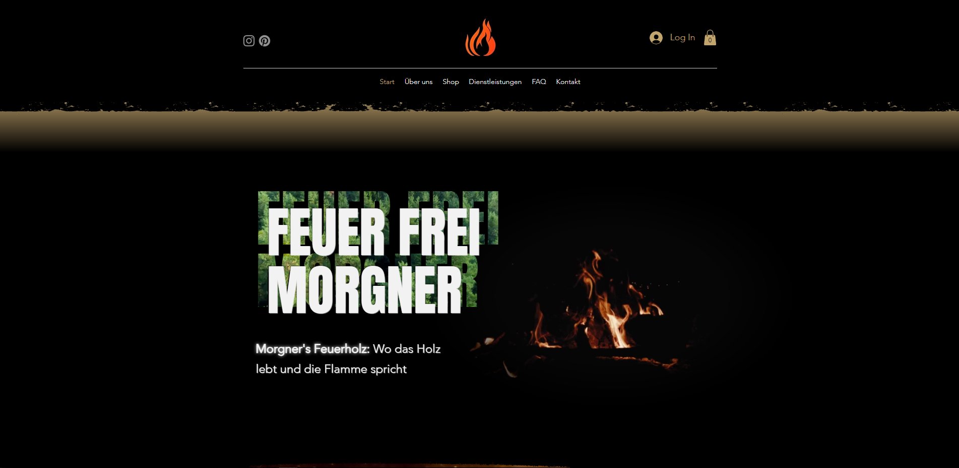 Screenshot der Website Feuerfrei Morgner